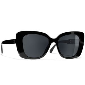 Chanel Side logo black Sunglasses